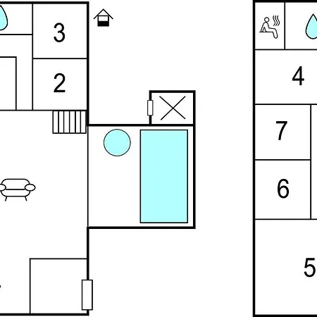 펜션 Nice Home In Ringkobing With Sauna